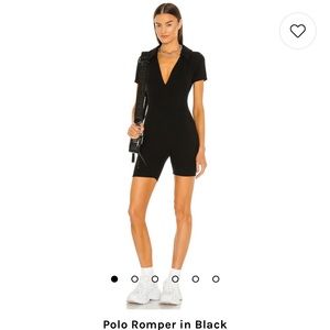 Year Of Ours Polo Romper in black